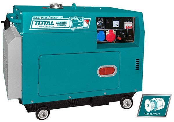 Дизельный генератор (стартер) Бесшумный трехфазный 5000 Вт (TP250003)