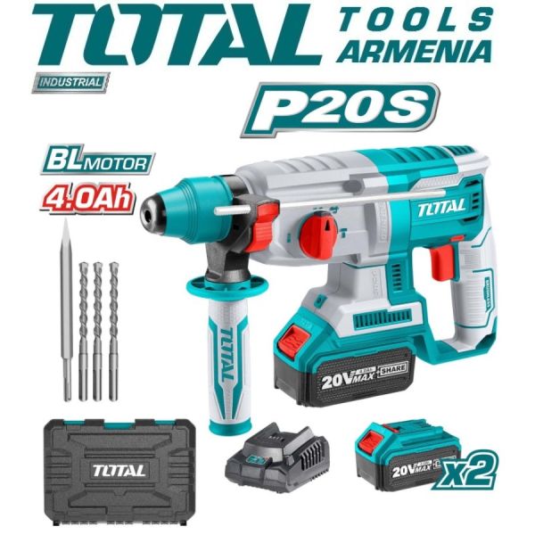 Литий-ионный Перфоратор 2 Дж /Бесщеточный Двигатель (TRHLI202287)