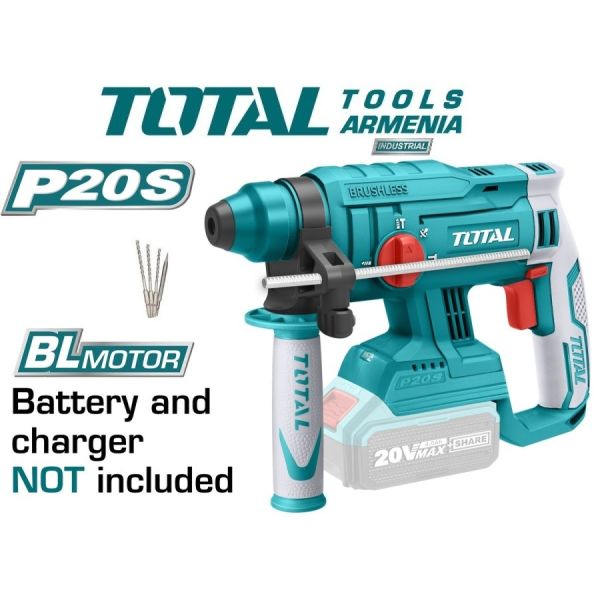 Литий-ионный Перфоратор 1,7 Дж /Бесщеточный Двигатель/ПРОМЫШЛЕННАЯ/INDUSTRIAL (TRHLI2201)