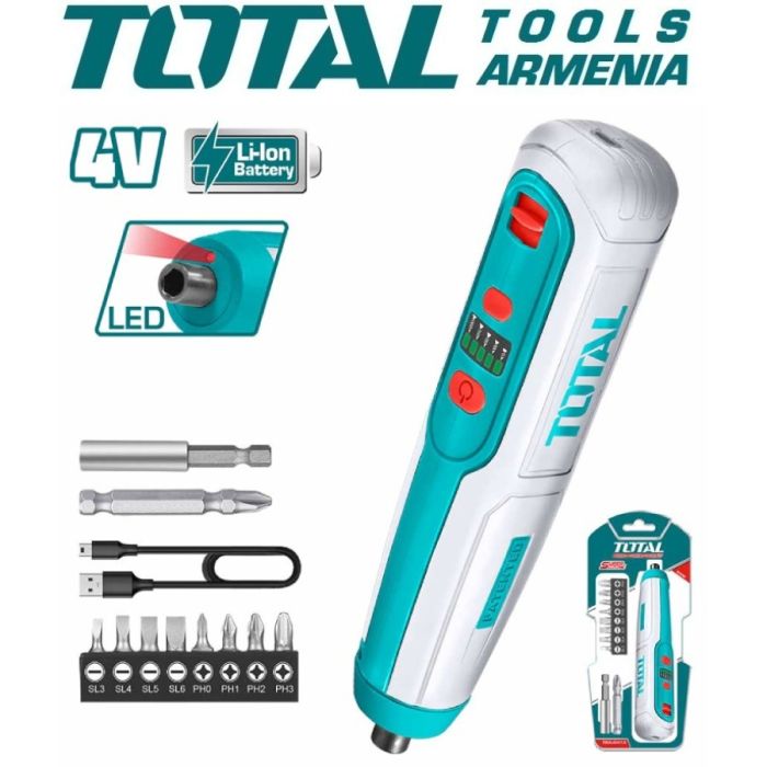 Литий-ионная аккумуляторная отвертка (TSDLI0423)