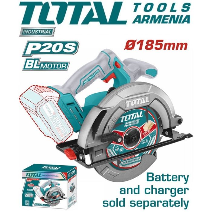 Մարտկոցային Շրջանաձև սղոց TOTAL  TSLI1851 34942