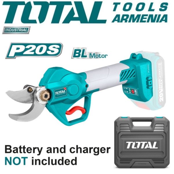 Аккумуляторный электрический секатор 20В (TSSLI2001)