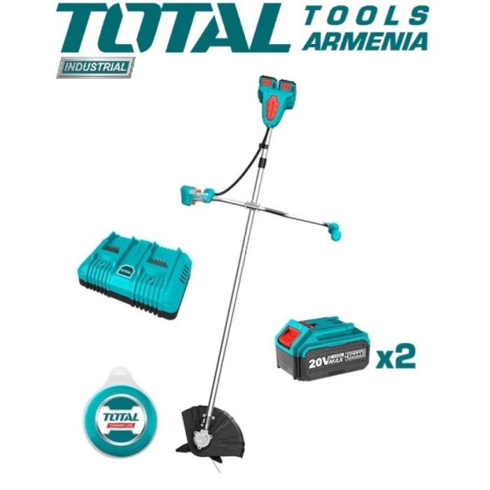 Литий-ионный триммер для травы и кусторез 40В (TSTLI202521)