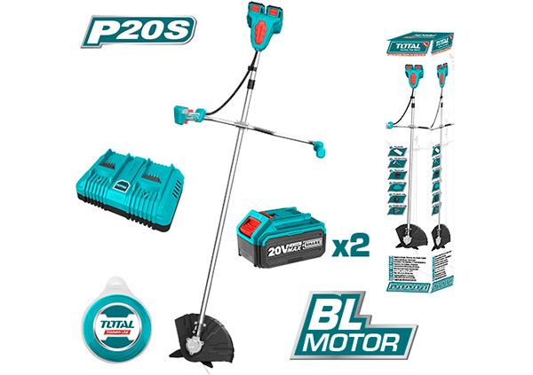 Литий-ионный триммер для травы и кусторез 40В (TSTLI202521)