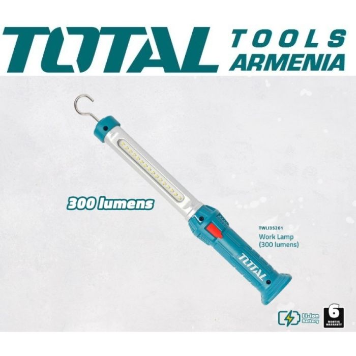 Վերալիցքավորվող աշխատանքային Լեդ լապտեր TOTAL TWLI35261 21110