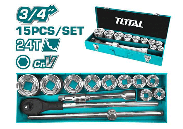 Набор Торцевых Головок 3/4&quot; 15 предмета (THT341151)