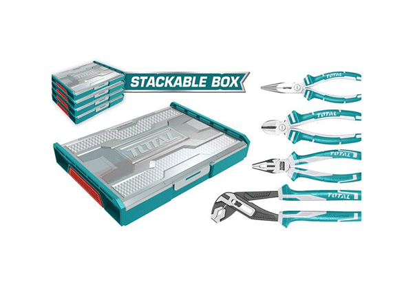 Հավաքածու աքցանների 4կտ. TOTAL THKTV02P041 պլաստիկ տուփով 16504