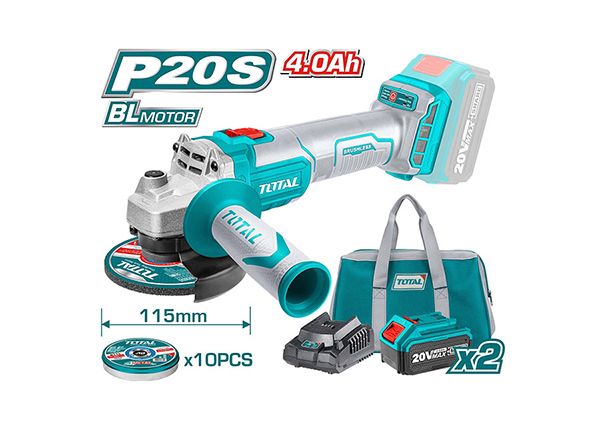 Аккумуляторная угловая шлифовальная машина 20 В (TAGLI2011582)