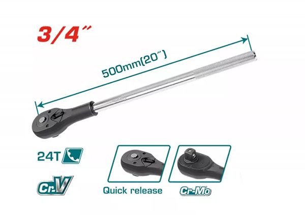 Ключ-трещотка 3/4&quot;-500мм (THT106346)