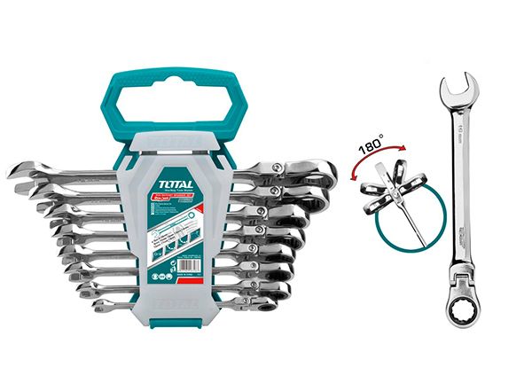 Набор ключей со складывающейся головкой 8шт. (THT102RK586)