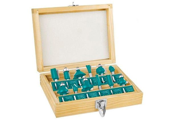 Набор бит для фрезерного станка - 6 мм 12шт (TACSR0121)