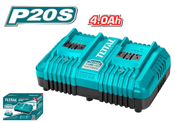 Двухпортовое быстрое интеллектуальное зарядное устройство 20 В (TCLI2024)